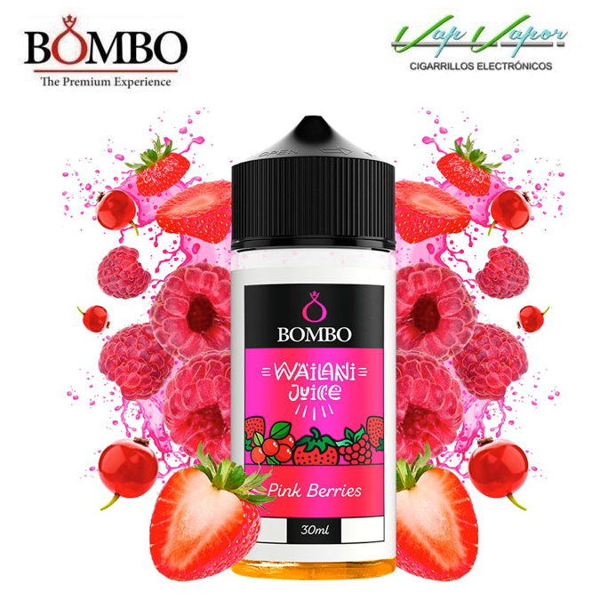 AROMA Wailani PINK BERRIES 30ml (en botella de 120ml) Longfill Bombo Frutos Rojos