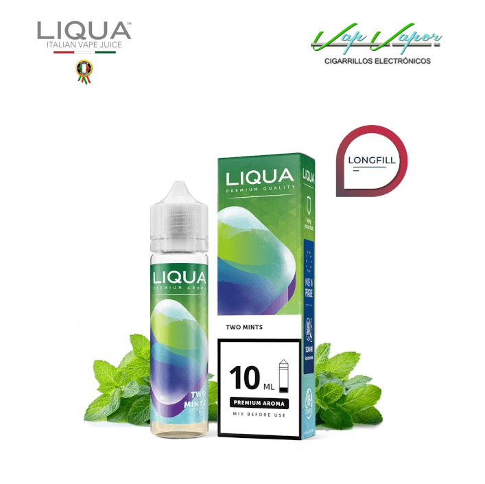 AROMA Liqua TWO MINTS 10ml longfill (en botella 60ml) 