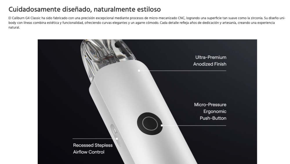 OFERTA!!! Caliburn G4 CLASSIC 1400mah 35W Uwell - Ítem4
