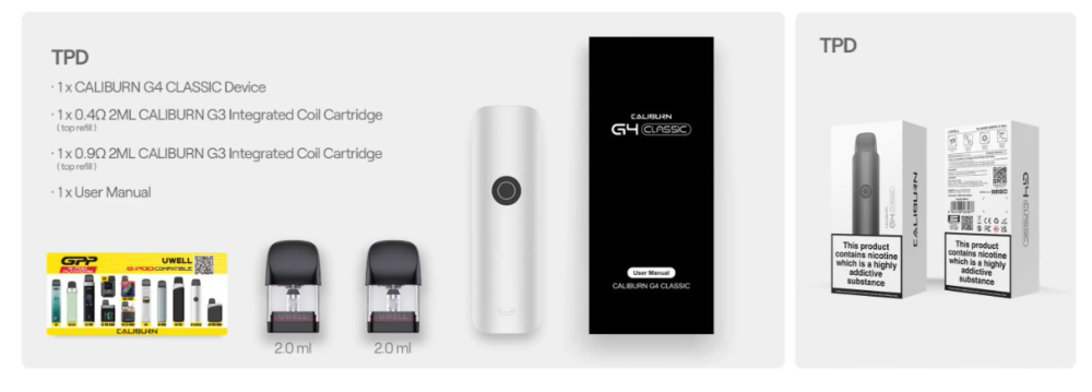 OFERTA!!! Caliburn G4 CLASSIC 1400mah 35W Uwell - Ítem13