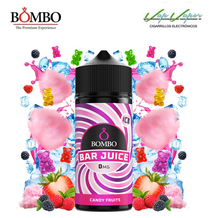 CANDY FRUITS ICE 100ml (0mg) Bar Juice by Bombo