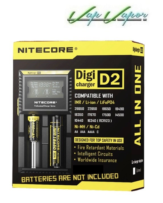 NEW - Nitecore D2 Intelli Charger. Digital