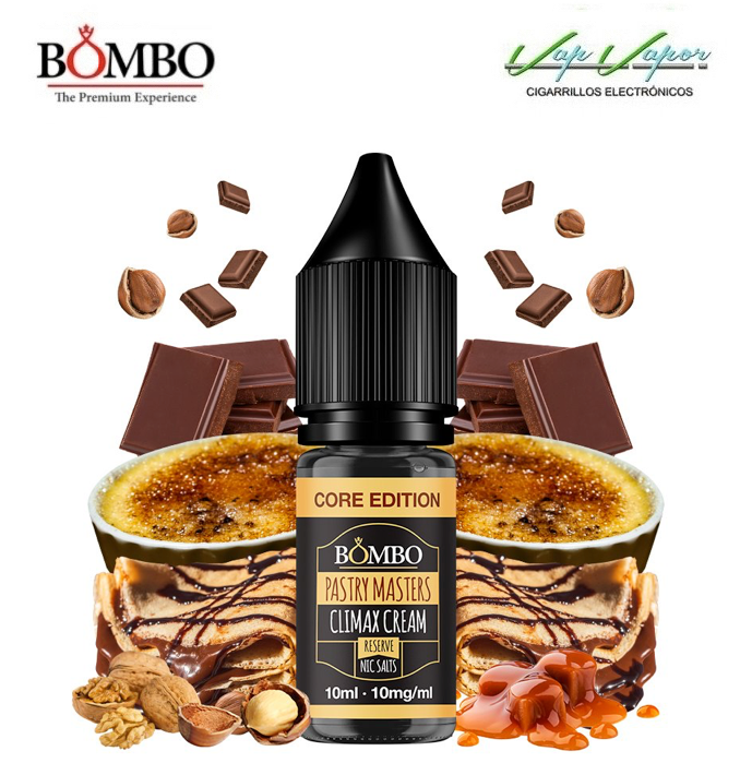 SALES - Core Edition - Climax Cream Pastry Masters by Bombo 10ml (10mg/20mg) Crep, Crema Catalana, Chocolate, Frutos Secos, Caramelo