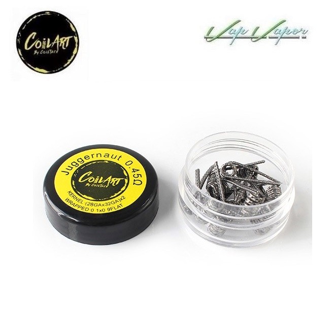 Pack 10 resistencias Juggernaut Coil Art 0.45 ohm