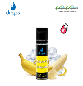 AROMA DROPS All in Creamy Banana 10ml (para hacer 60ml) con nicotina de 3mg/10mg/20mg 