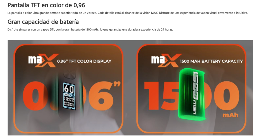 Crown X 1500mah 60W Uwell - Ítem5