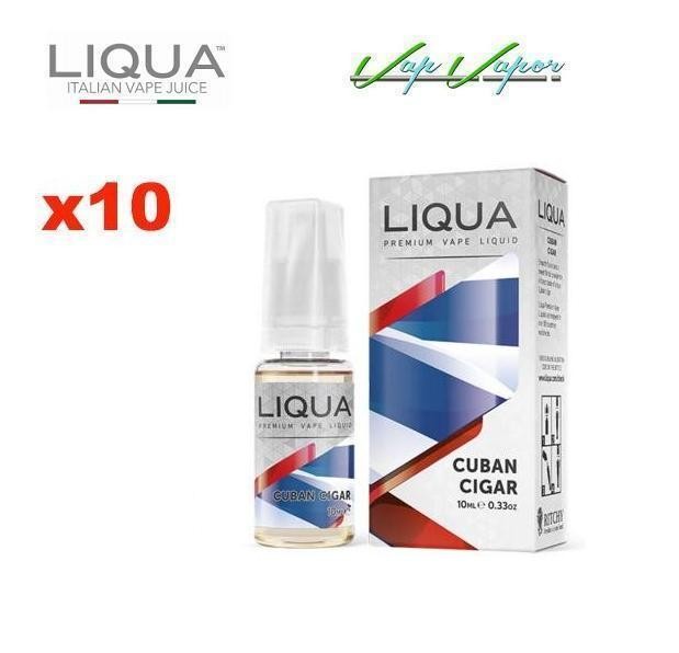 Pack 10 Liqua -Cuban Cigar Tobacco