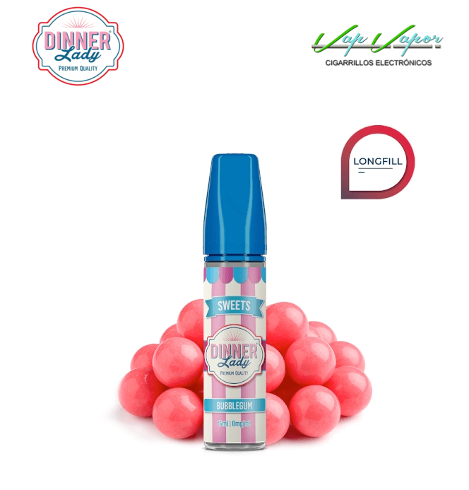 AROMA Bubblegum 14ml (en botella de 60ml) Longfill Dinner Lady