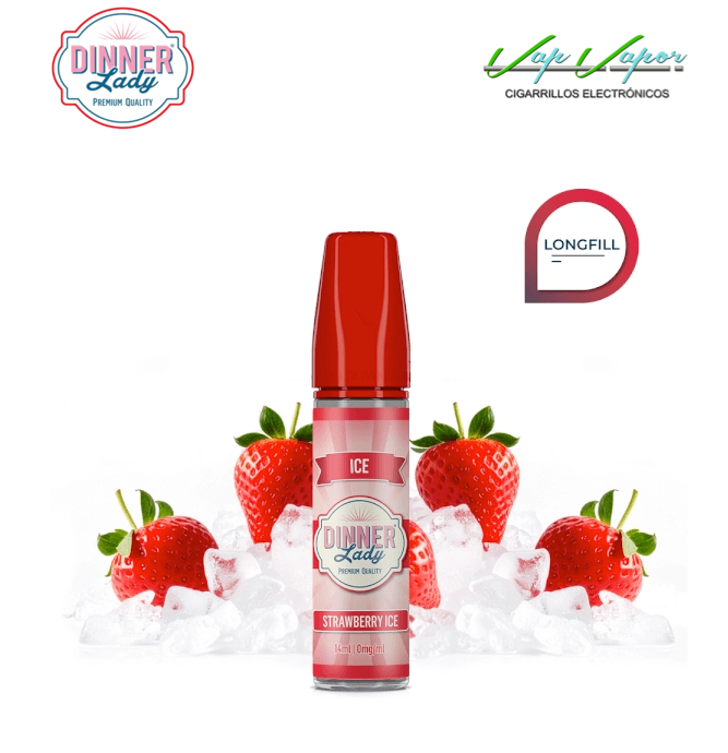 AROMA Strawberry ICE 14ml (en botella de 60ml) Longfill Dinner Lady