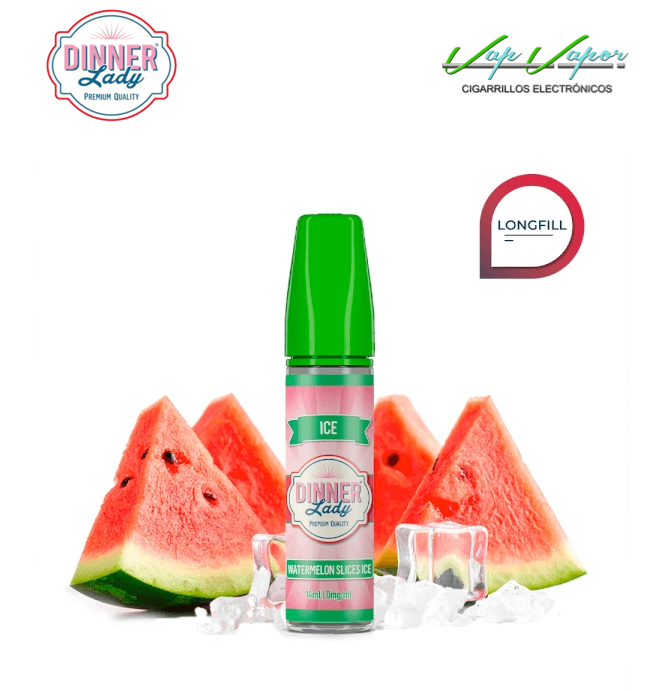AROMA Watermelon Slices ICE 14ml (en botella de 60ml) Longfill Dinner Lady