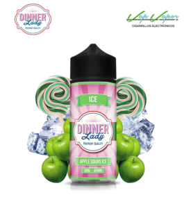 AROMA Apple Sours ICE 30ml (en botella de 120ml) Longfill Dinner Lady 