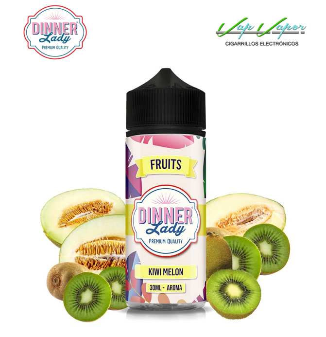 AROMA Kiwi Melon 30ml (en botella de 120ml) Longfill Dinner Lady 