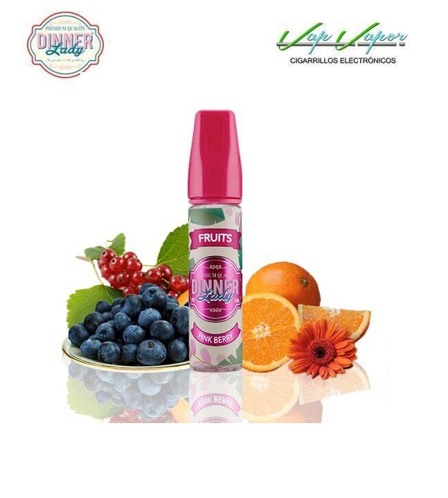 Dinner Lady Pink Berry 50ml (0mg) Cítricos dulces y Bayas
