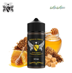 AROMA Don Juan TABACO DULCE 30ml (en botella de 120ml) Longfill Kings Crest (Tabaco Puro, Miel)