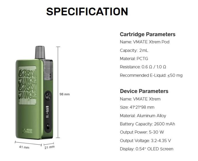Doric Go 2600mah 30W Voopoo - Ítem5