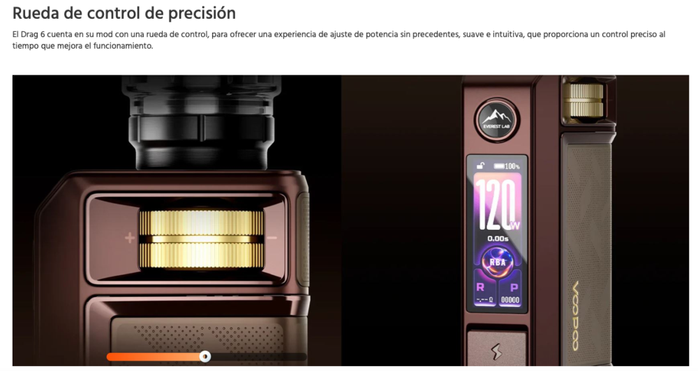 Drag 6 + Uforce X Tank II 2ml 4400mah (pnp-x) 220W Kit Completo Voopoo - Ítem7