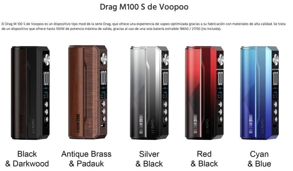 Drag M100S 100W Voopoo (only the mod) - Item2