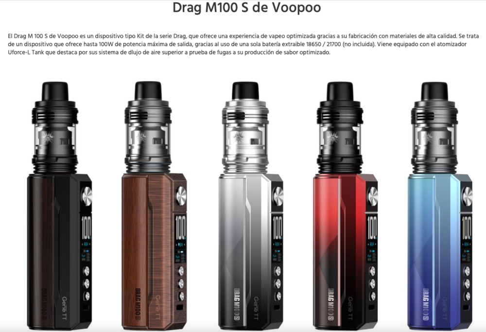 Drag M100S 100W Voopoo - Ítem2