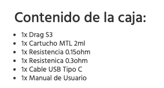 OFERTA!!! DRAG S3 3000mah 60W 2ml Voopoo (pnp-x) - Ítem6