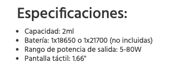 PROMOTION!! DRAG X3 80W 2ml Voopoo - Item4