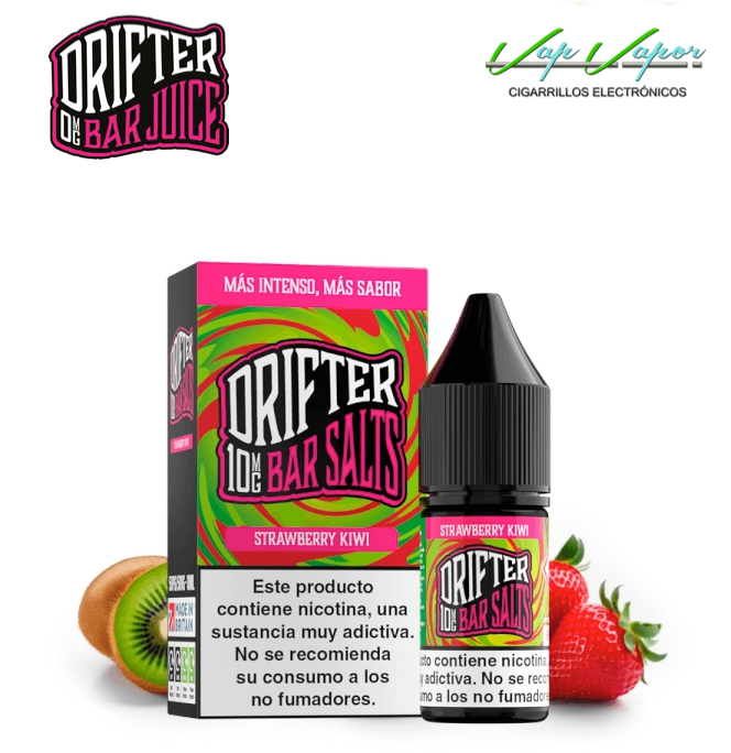 OFERTA!!! SALES Drifter FRESA KIWI Bar Salts 10ml (0mg/5mg/10mg/15mg/20mg) 