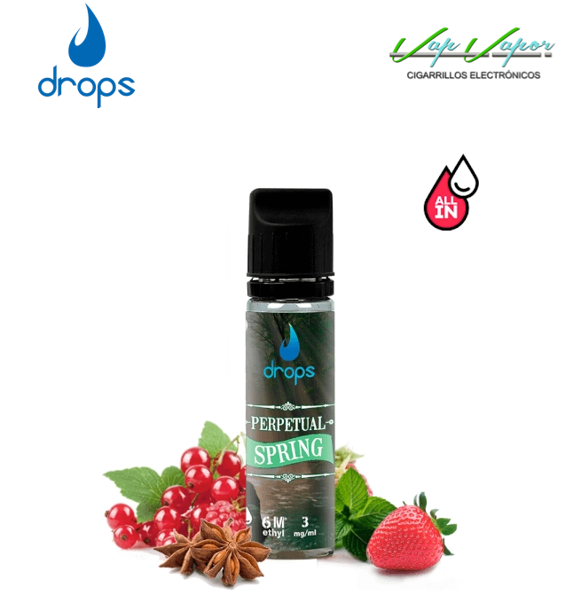 AROMA DROPS All in Perpetual Spring Four Seasons 10ml (para hacer 60ml) con nicotina de 3mg/10mg/20mg - Ítem1
