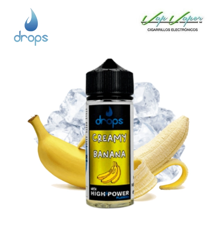 AROMA Creamy Banana Drops Bar 40ml (longfill botella 120ml)