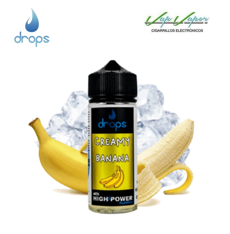 AROMA DROPS BAR Creamy Banana 16ml Longfill (en botella de 120ml) ( plátano, hielo)