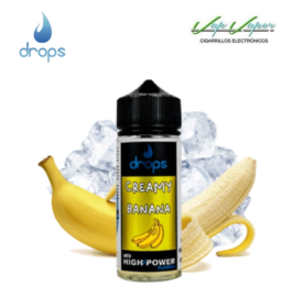 AROMA DROPS BAR Creamy Banana 16ml Longfill (en botella de 120ml) ( plátano, hielo)