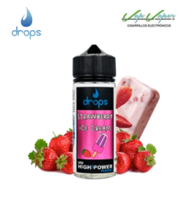 AROMA Strawberry Ice Cream (Helado de Fresa) Drops Bar 40ml (longfill botella 120ml)