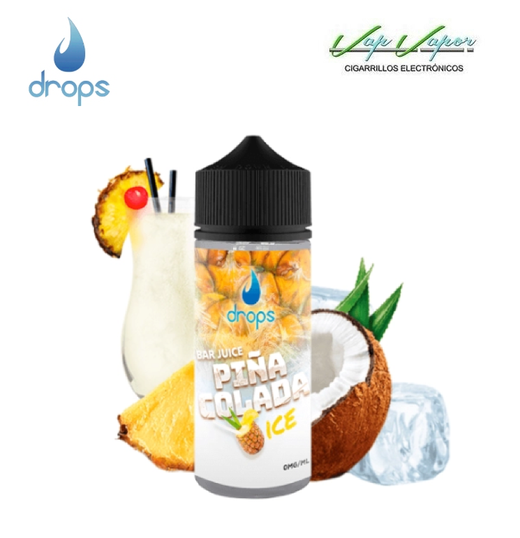 AROMA Drops PIÑA COLADA ICE Bar Juice 60ml (longfill botella 120ml)