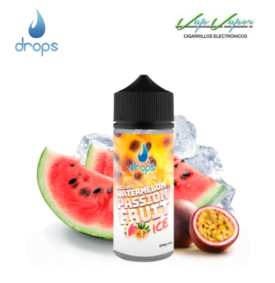 FLAVOUR Drops WATERMELON PASSION FRUIT ICE Bar Juice 60ml (longfill bottle 120ml)