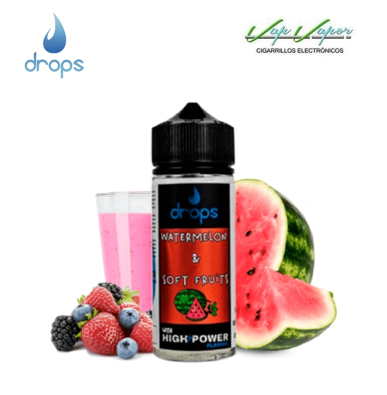 AROMA DROPS BAR Watermelon and Soft Fruits 16ml Longfill (en botella de 120ml)