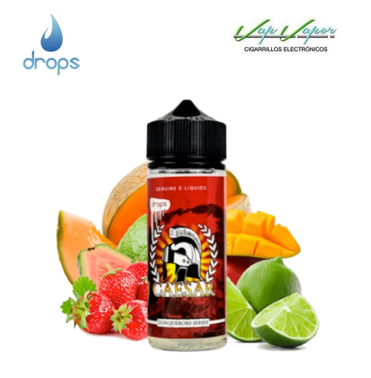 FLAVOUR DROPS CAESAR 40ml (longfill bottle 120ml) Melon, Mango, Lime, Strawberry, Guava