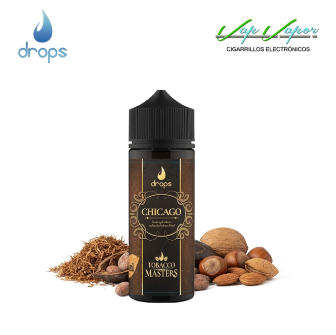 AROMA Drops Tobacco Masters CHICAGO 12ml (en botella de 120ml) 