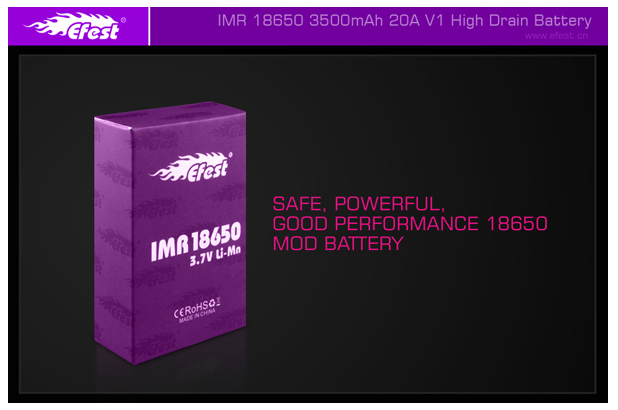  Battery IMR 18650 Efest 3500mah 20A 3,7v Li-Mn - Item3