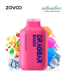 Disposable Pod Zovoo Dragbar FRUIT SLUSHIE (0mg) 5.000PUFFS 13ml 500mah (rechargeable) 