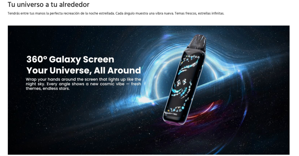 Galaxy T360 1200mah Lost Vape - Ítem4