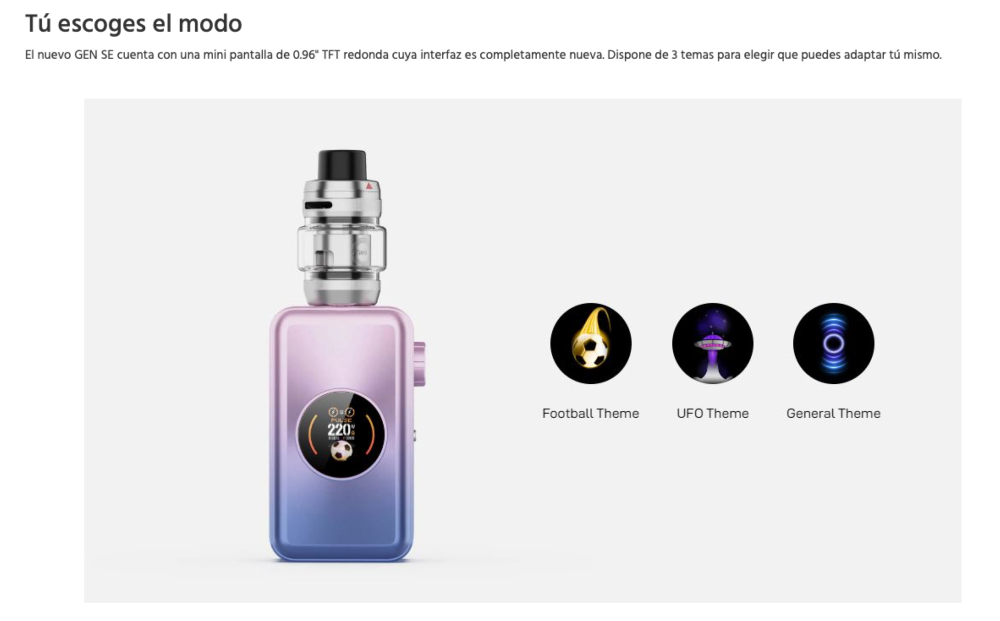 GEN SE 80 MOD- 80W Vaporesso - Ítem4