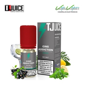SALES Gins Addiction Halcyon Haze Nicotine Plus 10ml (10mg / 20mg) (ginebra blanca, grosella negra, absenta, limón, menta, mentol)