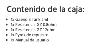 Atomizador Gzeno S Tank 2ml Eleaf - Ítem10