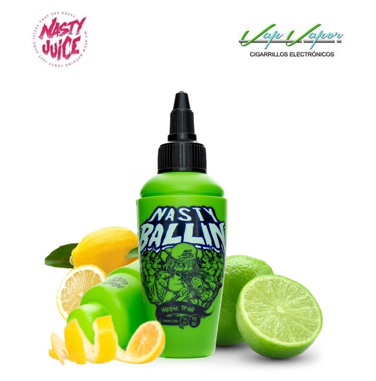 Hippie Trail Nasty Juice 50ml (0mg) Zumo Lima Limón