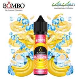 AROMA HYPER BOOST Banana ICE 5ml (en botella de 60ml) Longfill Bar Juice by Bombo