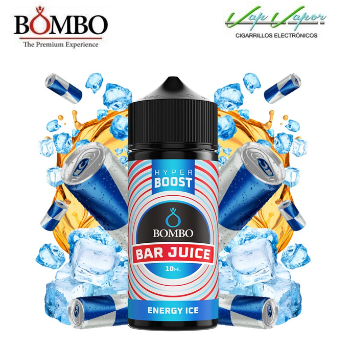 AROMA HYPER BOOST Energy ICE 10ml (en botella de 120ml) Longfill Bar Juice by Bombo