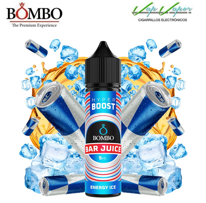 AROMA HYPER BOOST Energy ICE 5ml (en botella de 60ml) Longfill Bar Juice by Bombo