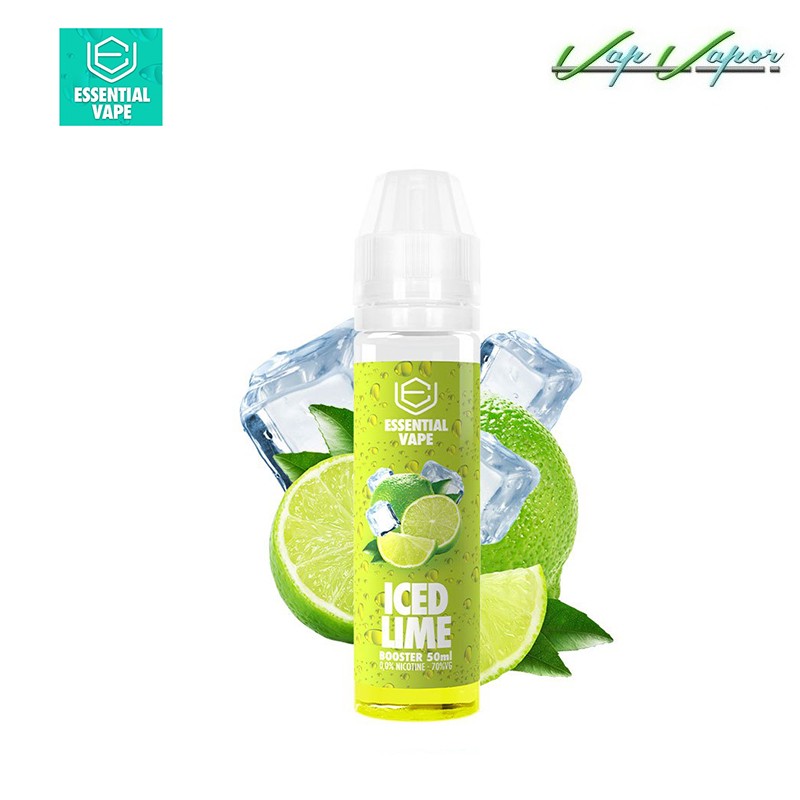 Iced Lime (Helado de Lima + Frescor) de Essential Vape 50ml(0mg) by Bombo