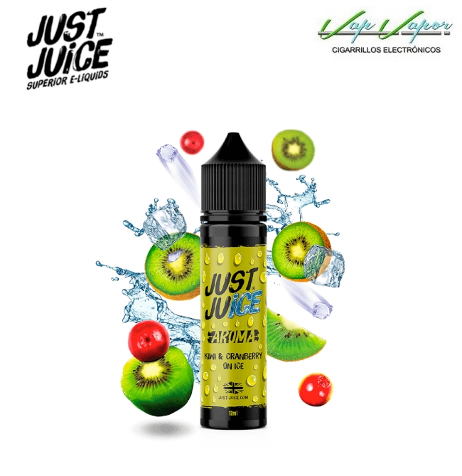 FLAVOUR Kiwi and Cranberry on ICE 12ml Longfill (inside 60ml bottle) Just Juice Bar