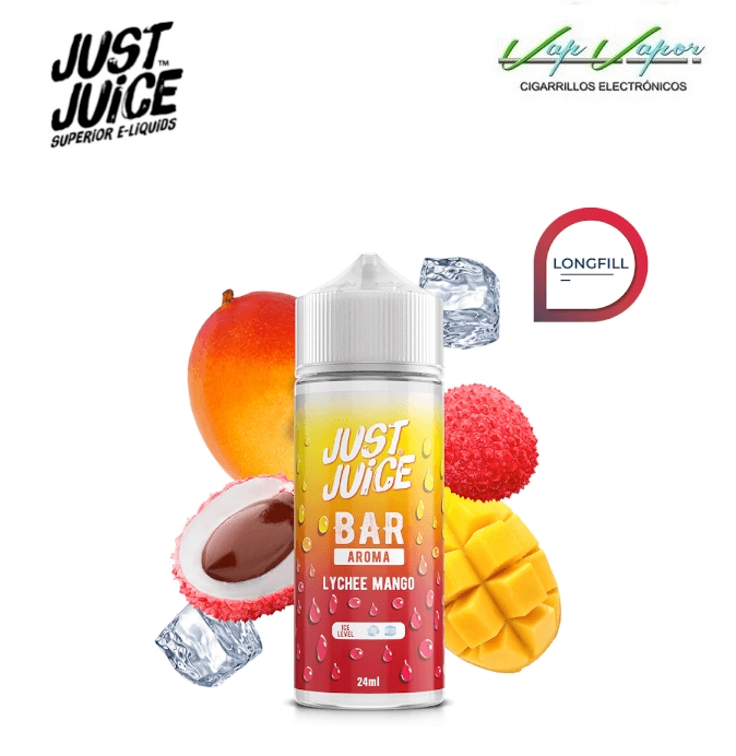 AROMA Lychee Mango 24ml Longfill (en botella de 120ml) Just Juice Bar