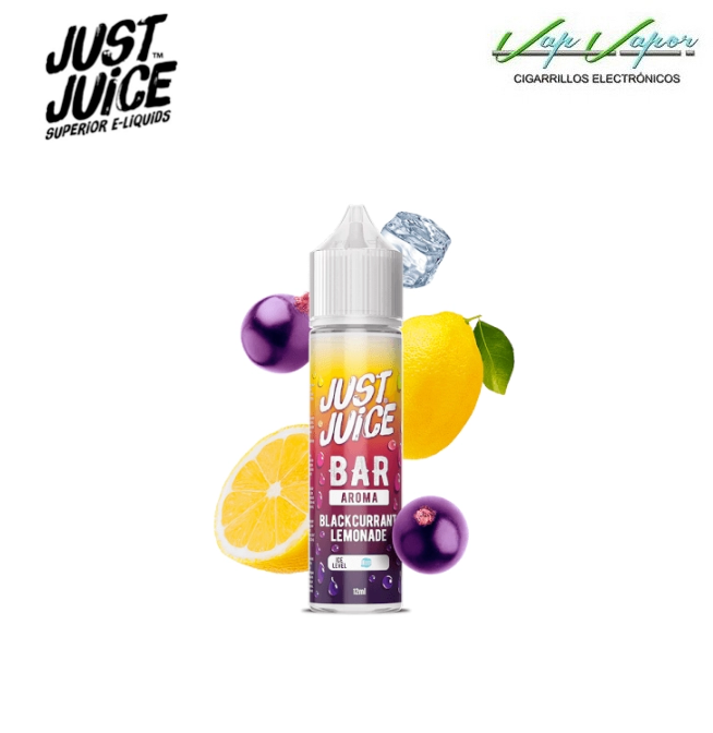 AROMA Blackcurrant Lemonade 12ml Longfill (en botella de 60ml) Just Juice Bar