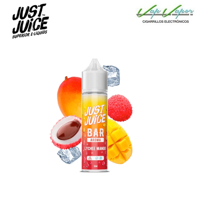 AROMA Lychee Mango 12ml Longfill (en botella de 60ml) Just Juice Bar